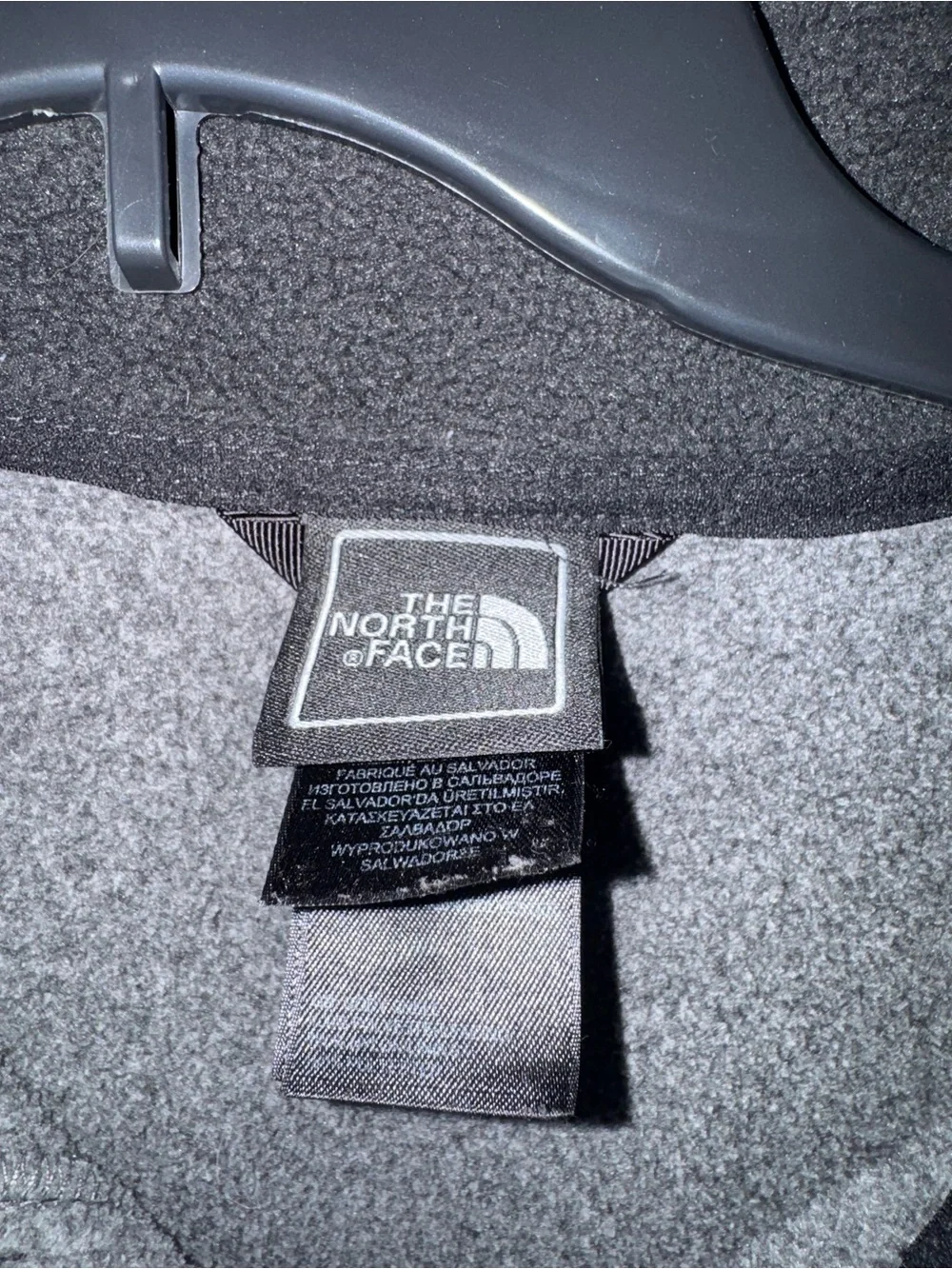 The North Face Men’s Gray & Black Full-Zip Fleece Jacket Size M